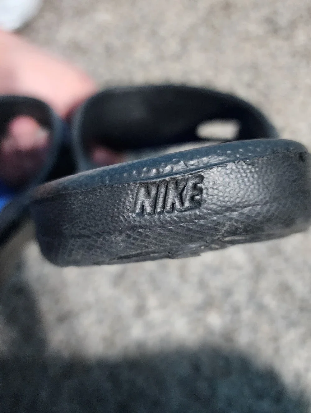 Vintage Y2K Nike First String Slides - Blue/Black (Mens 7 / Womens 8)